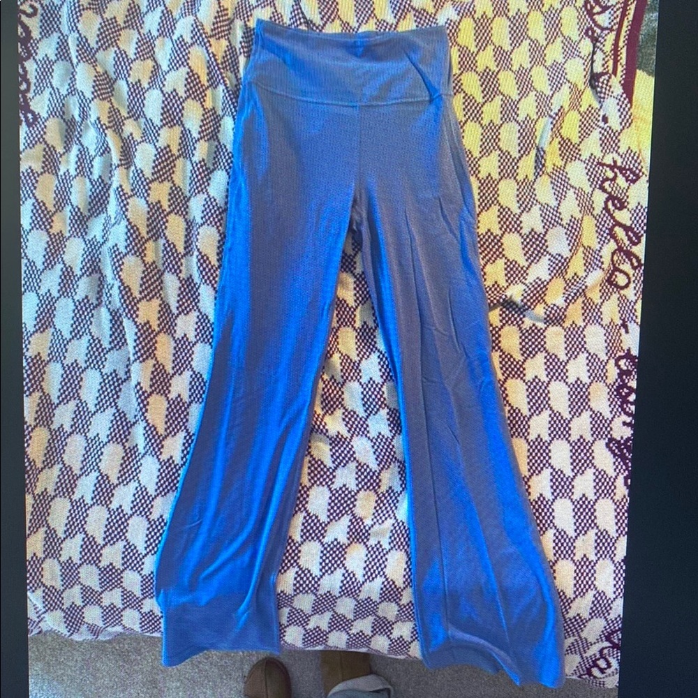 Vibrant Blue Flared Pants